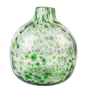 Grand Illusions Glass Vase Leopard Green